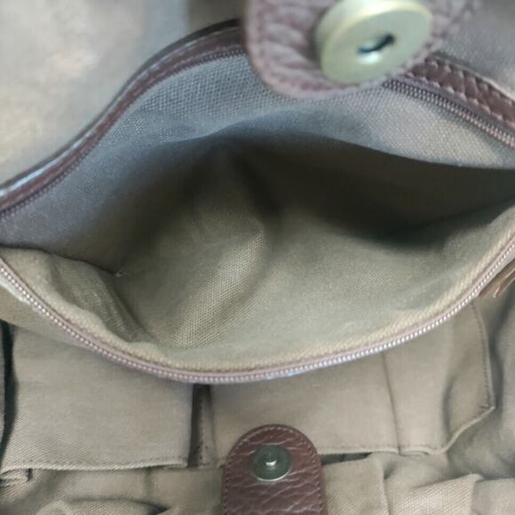 Isabella Fiore Handbag Leather Brown Multi-Color Jeweled Embroidered Crocheted - Picture 9 of 16